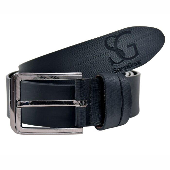 Italian Leather Belt Eco Cross Lines Printed- SnepGear